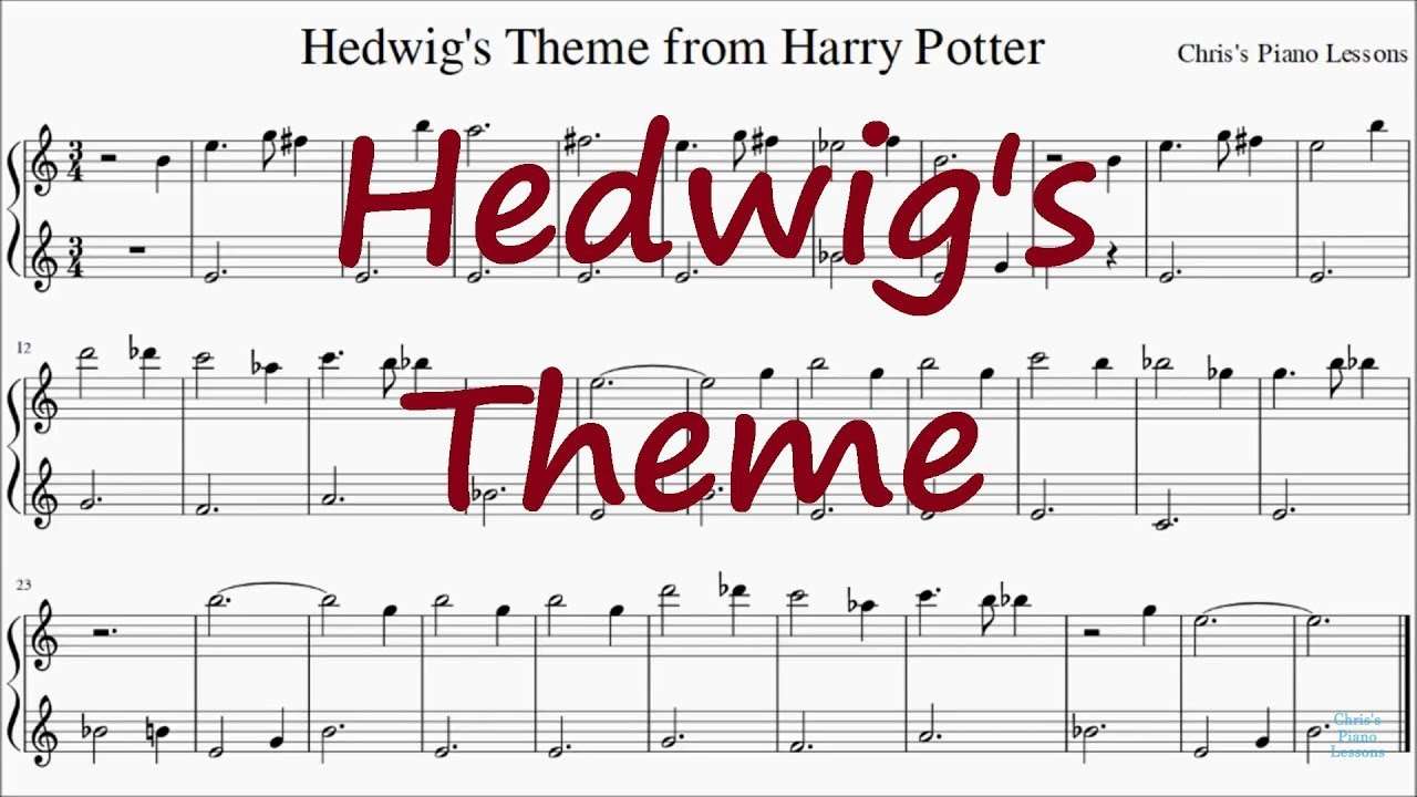 36+ Free Sheet Music Hedwigs Theme Images · Free Skin Game