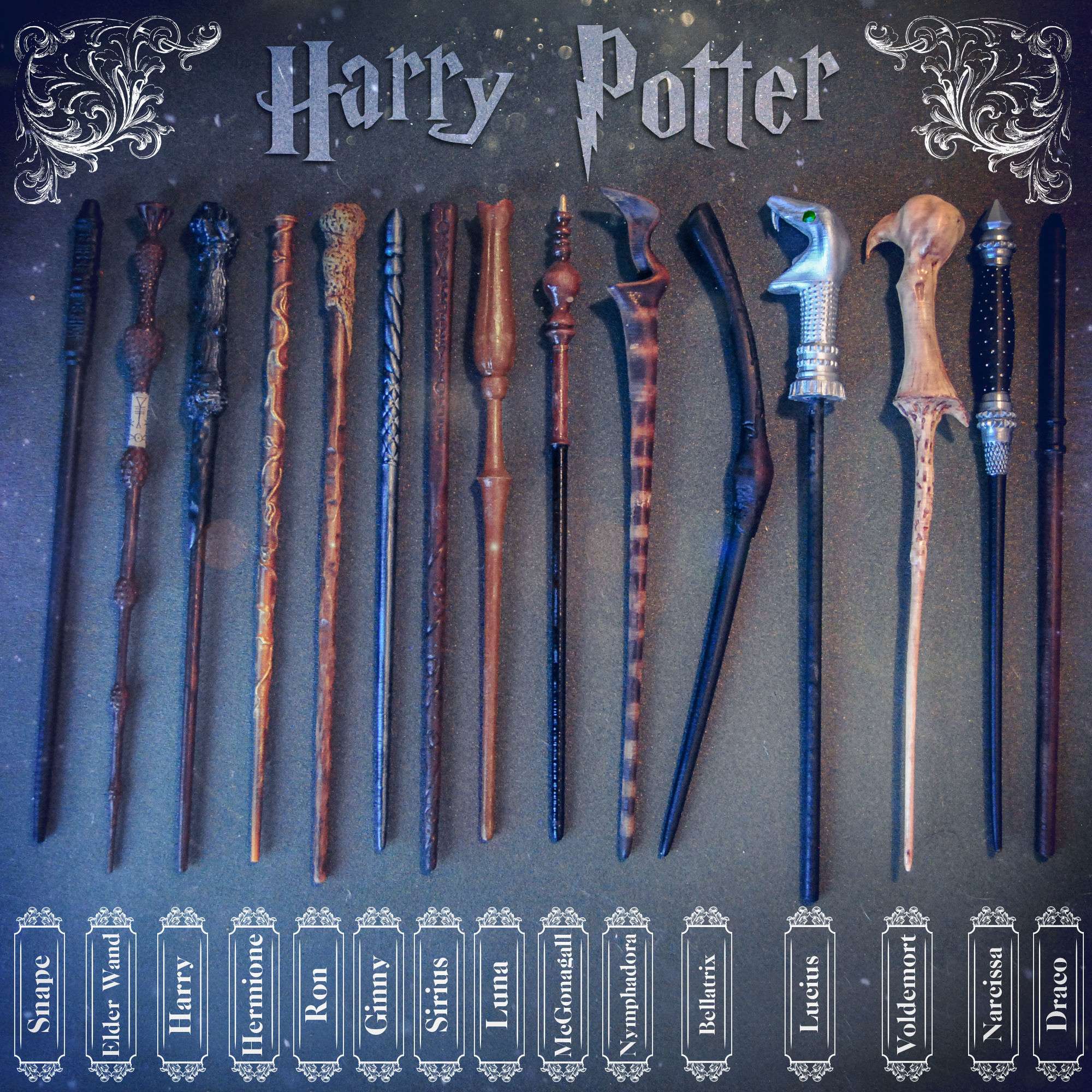 3D printable model HARRY POTTER WANDS COLLECTION