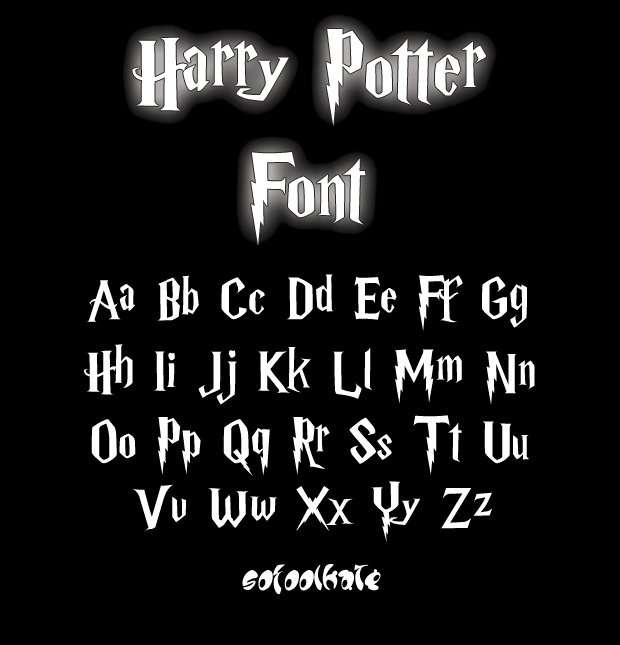 Best Harry Potter Fonts