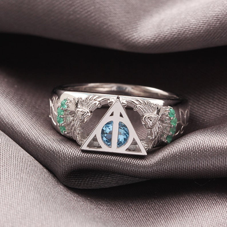 Custom Magical Owl Engagement Ring