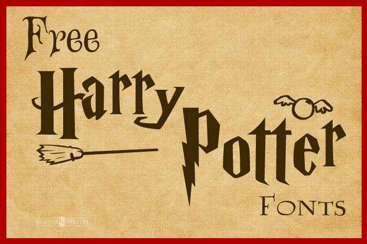 Free Harry Potter Fonts