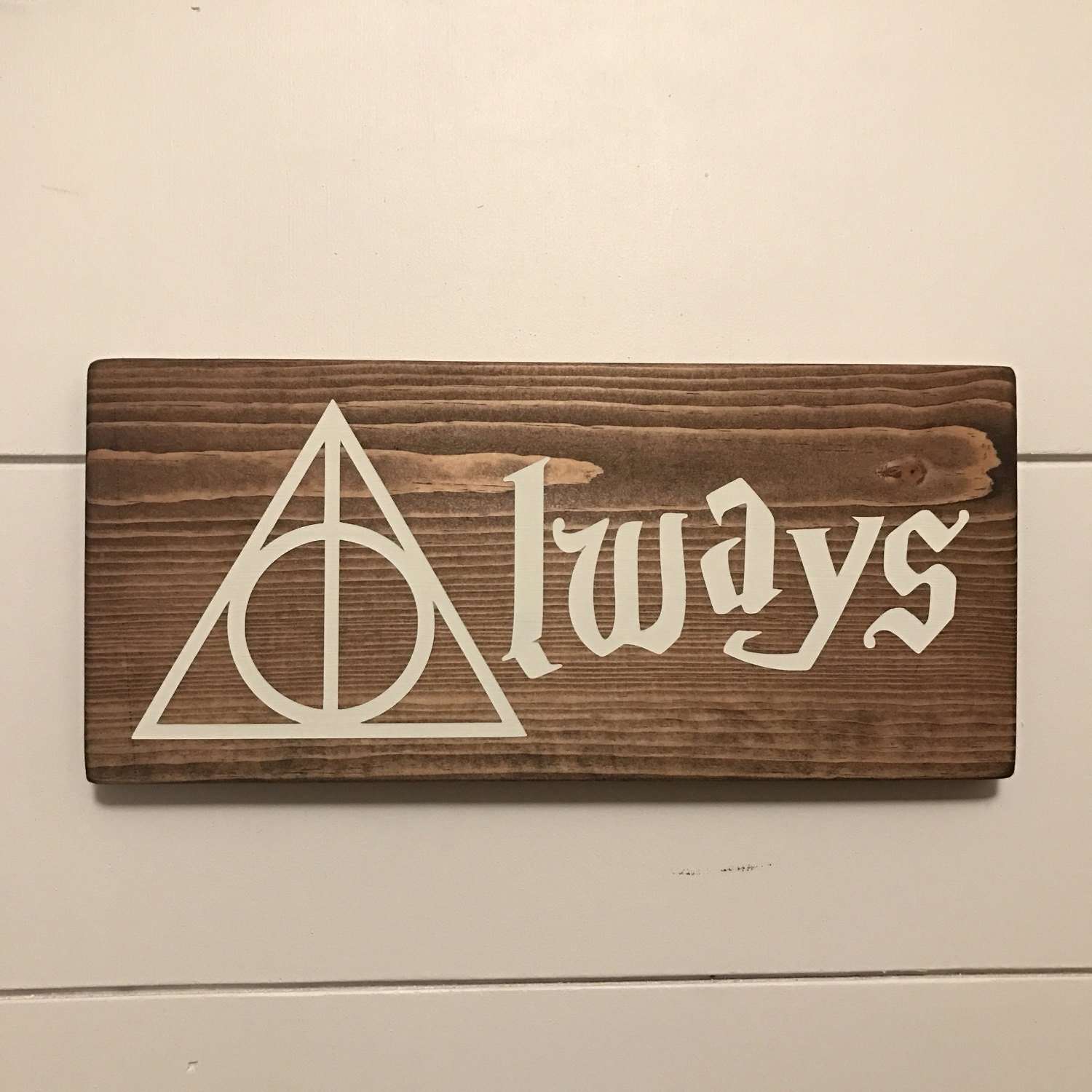 Harry Potter Always Wood Sign / Deathly Hallows Always Sign