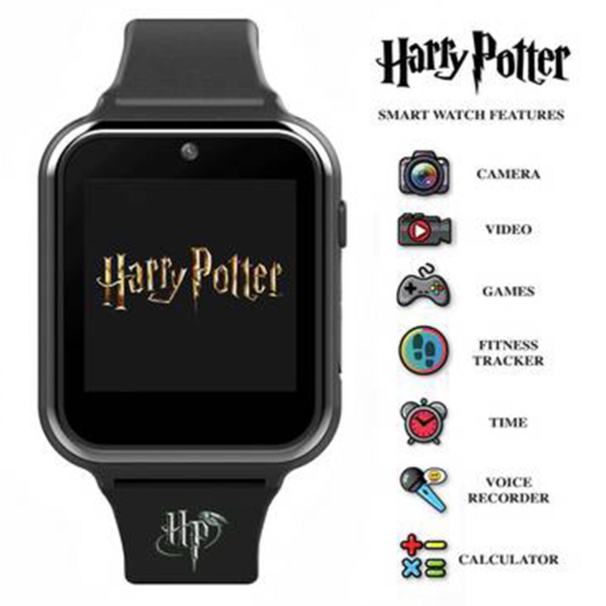 Harry Potter Quartz Digital Dial Black Silicone Strap Boys Watch HP4096