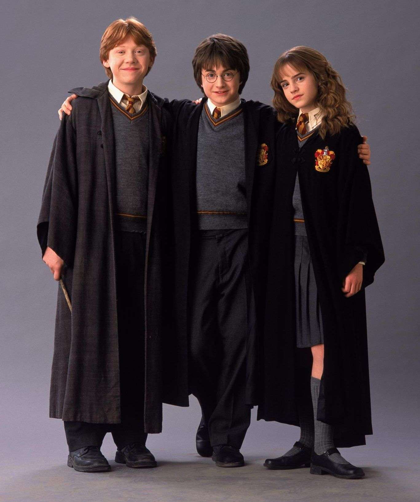 Harry Potter team: Ron, Harry, Hermione