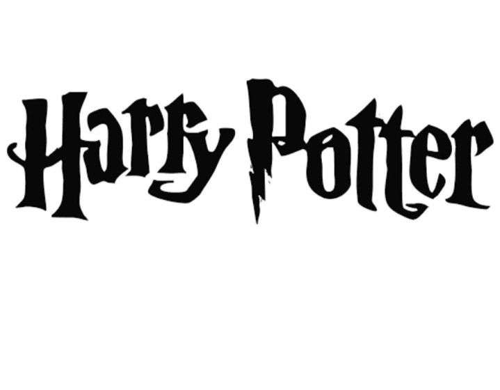 Harry potter written it black and white