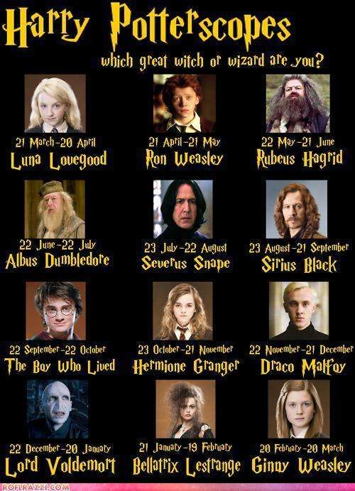 Harry Potter Zodiac Astrology