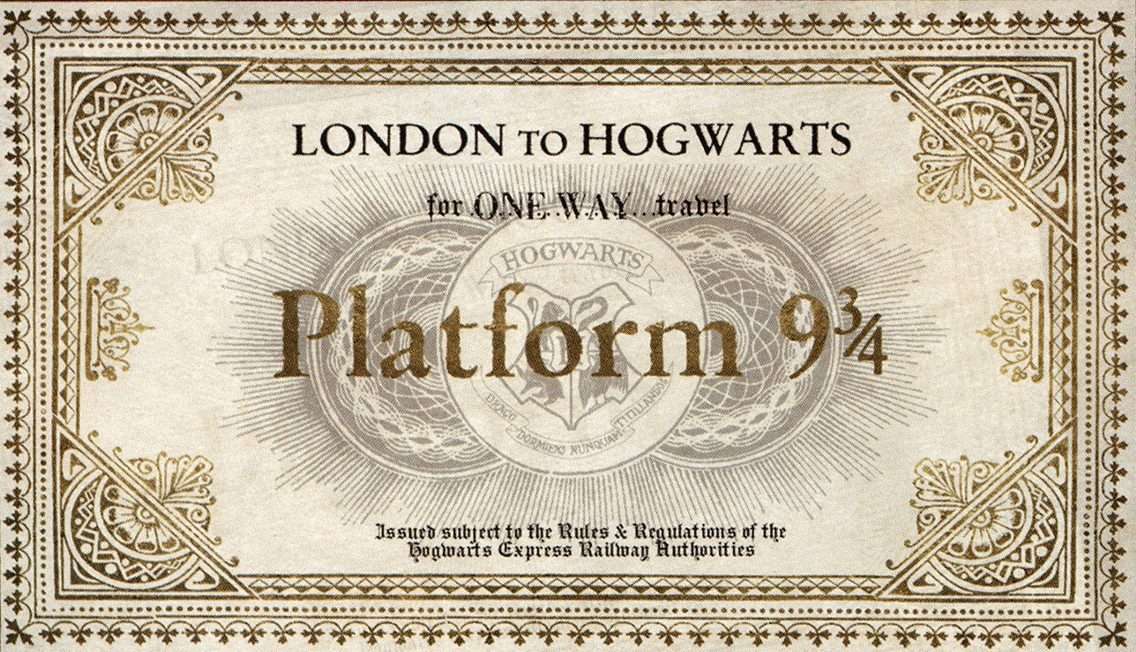 Hogwarts Express ticket