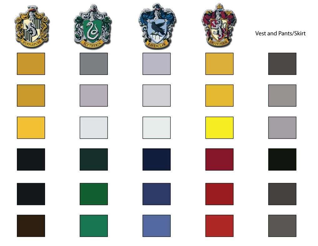 Hogwarts Uniform Color Swatch by chaoticteapot on ...
