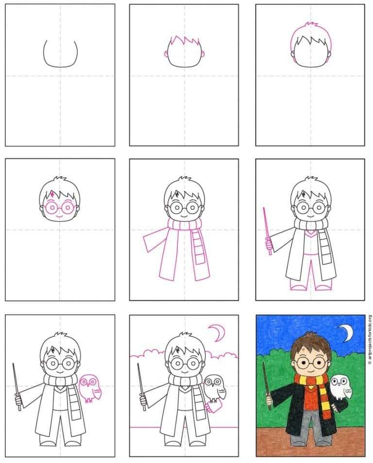 How to Draw Harry Potter · Art Projects for Kids