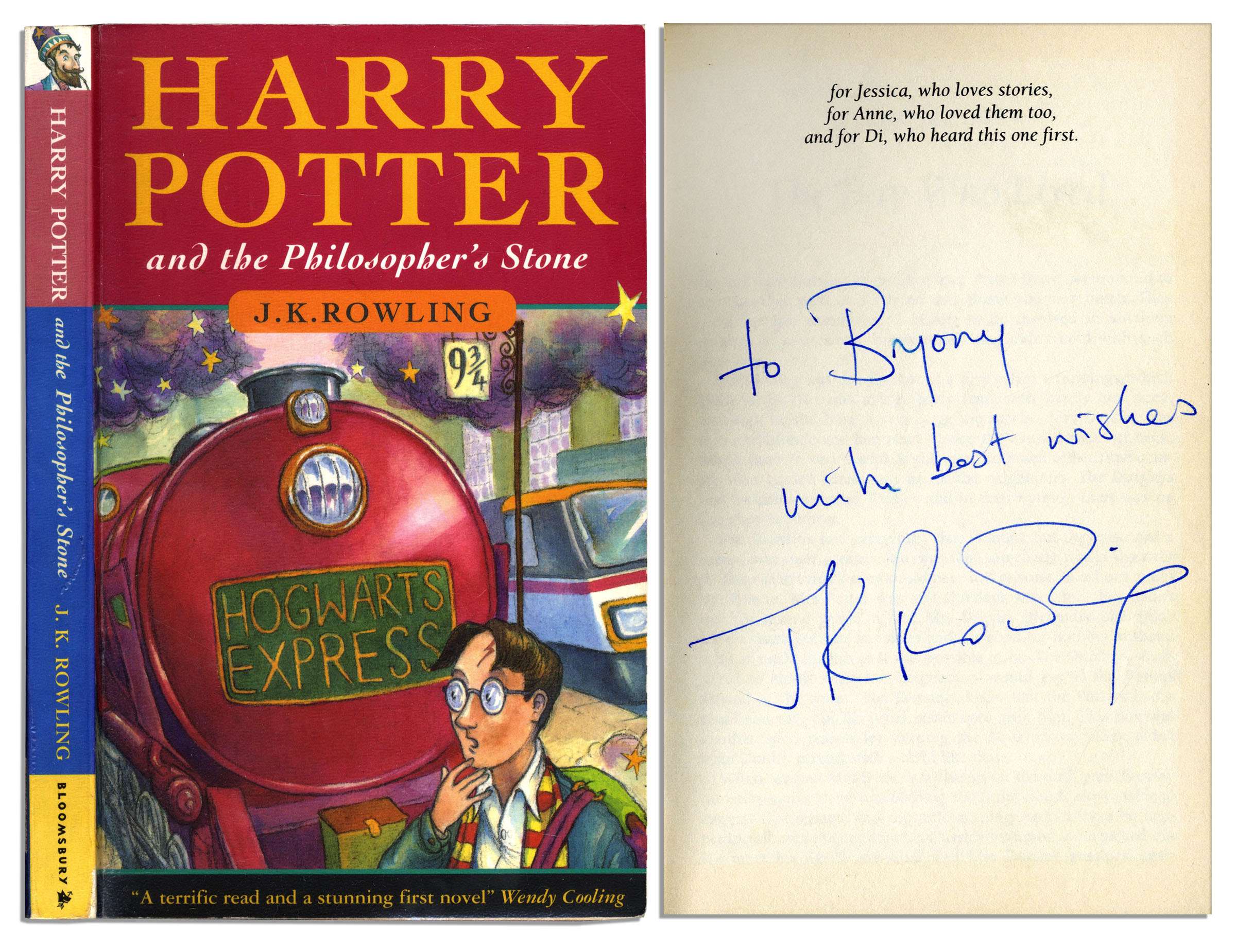 J.K. Rowling 1st Edition Harry Potter Signed Book Sells @ $17000