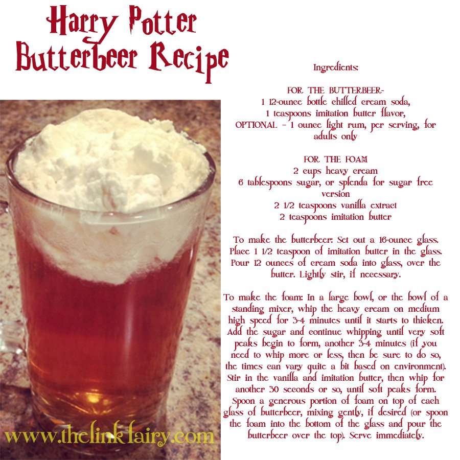 Make your own Butterbeer!!