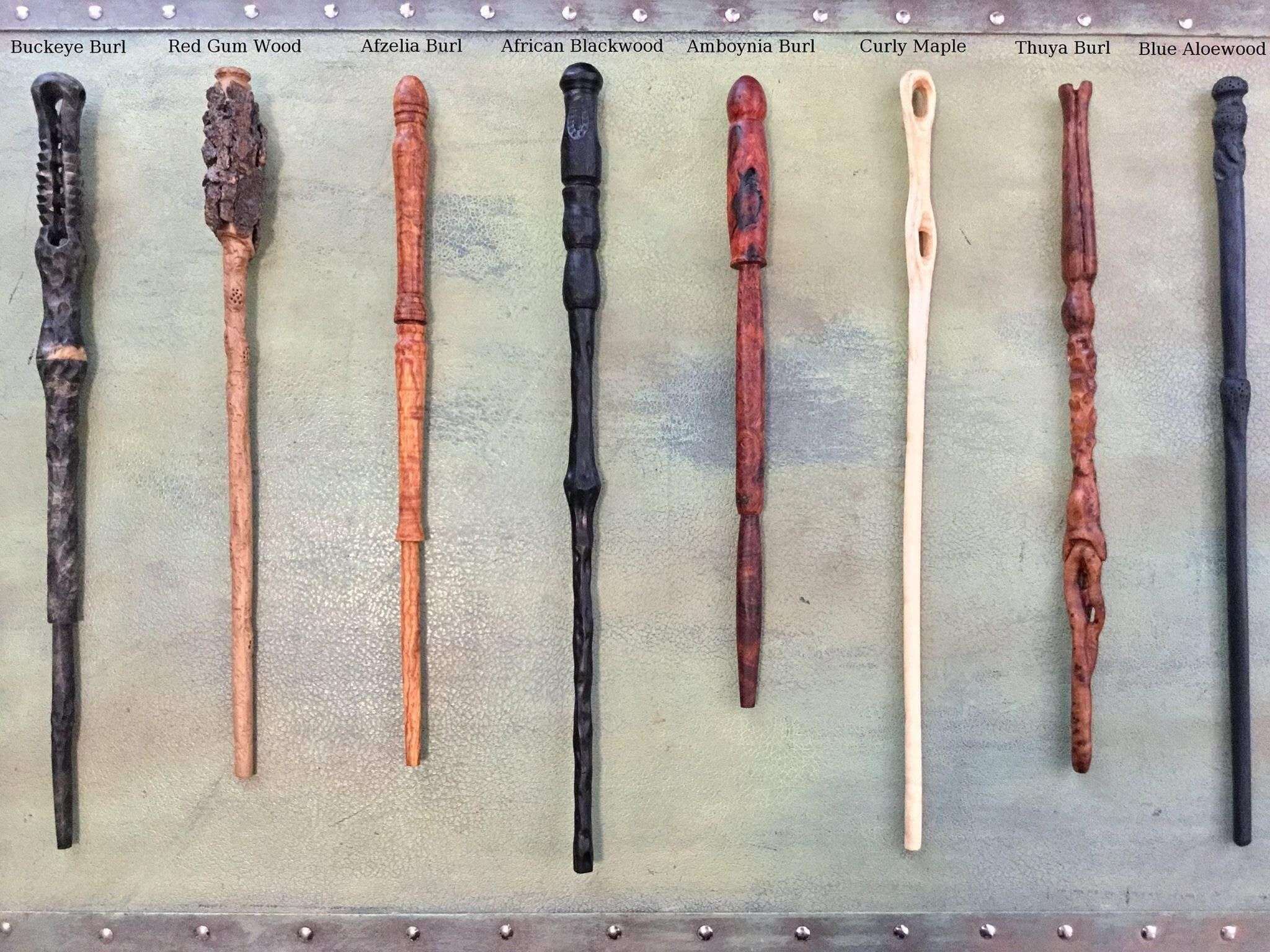 My cousin hand carved all 46 wands from the Harry Potter ...