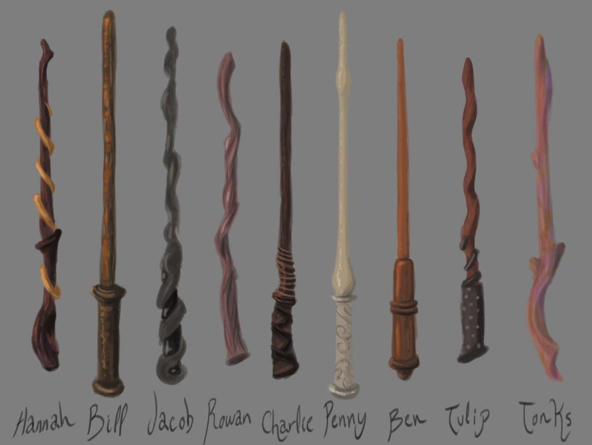 My take on what some of their wands might look like ...