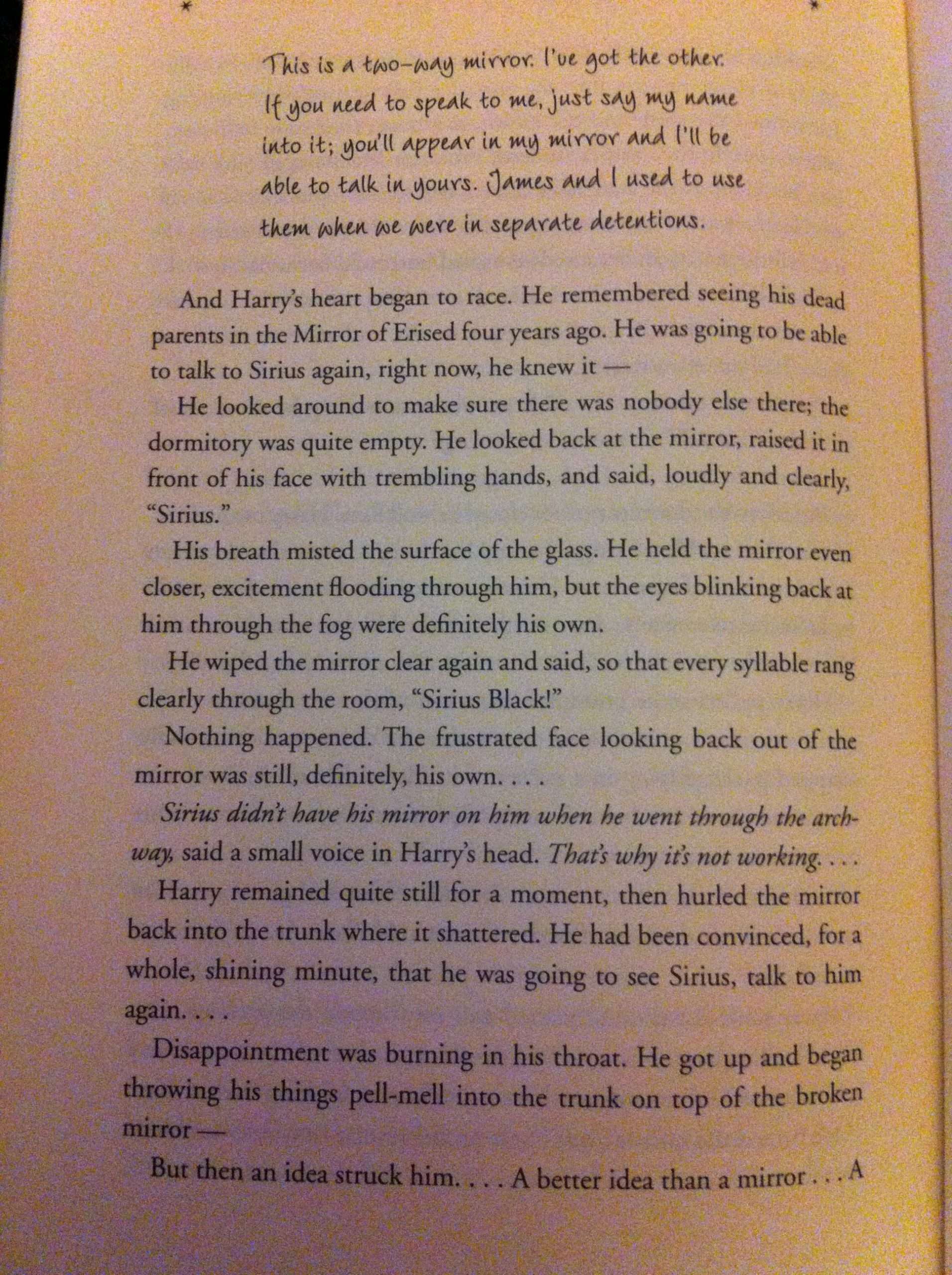 One Of The Saddest Pages In Harry Potter Book 5 Potterhead