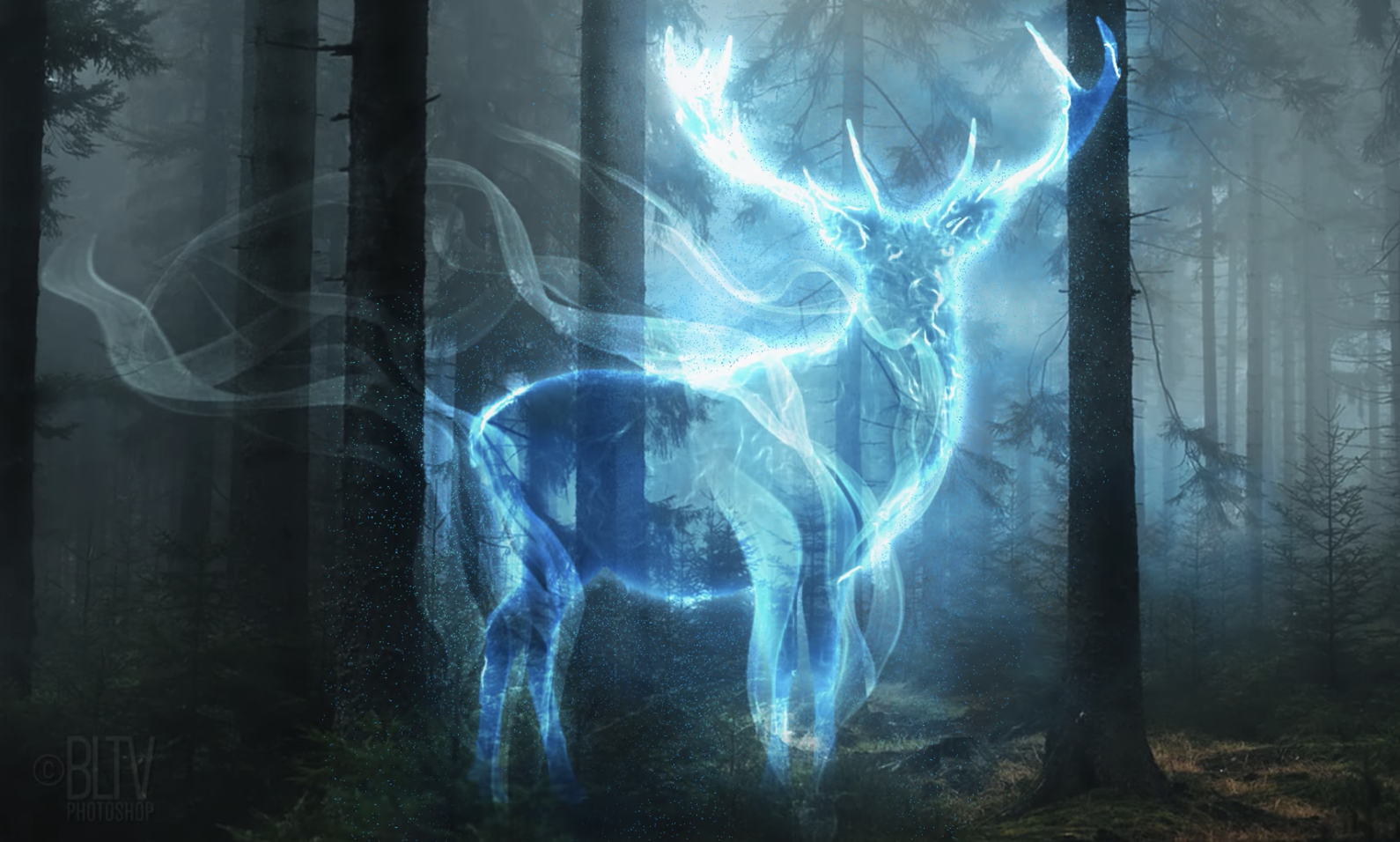 Photoshop: The PATRONUS Effect from Harry Potter! Expecto ...