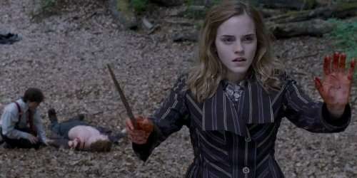Post the best picture of Hermione using her wand for props ...
