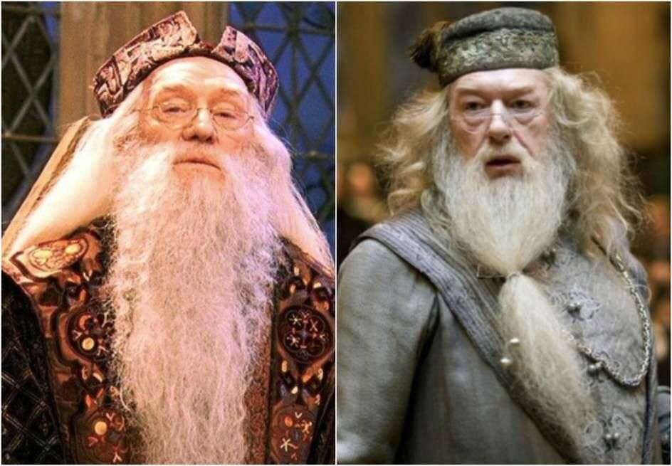 Richard Harris played the character Albus Dumbledore during the first ...