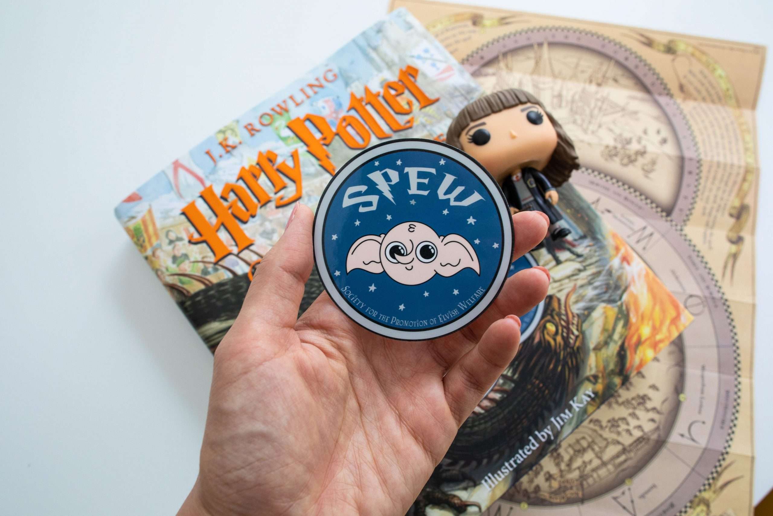SPEW Badge Dobby Sticker 3 inches // Harry Potter Gift //