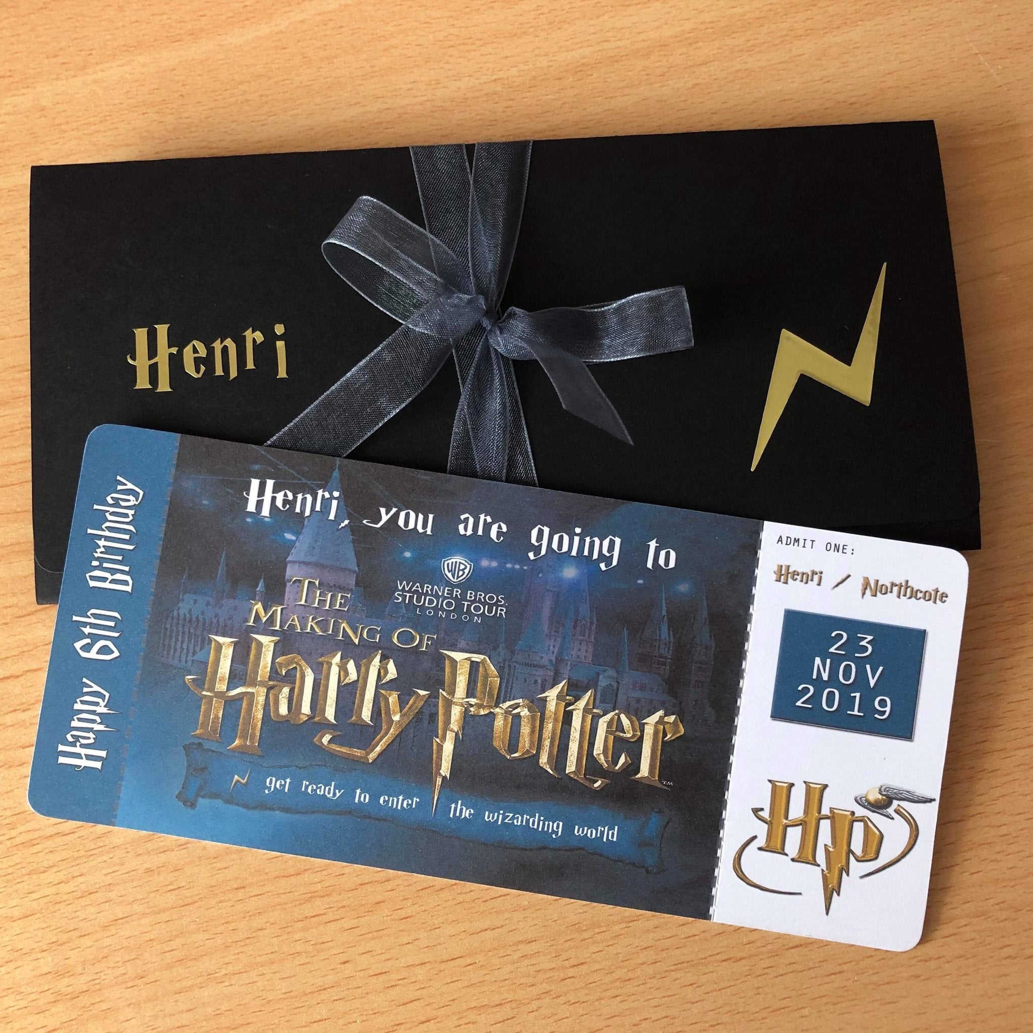Stationery Printable Harry Potter Ticket Template Warner Bros Harry ...