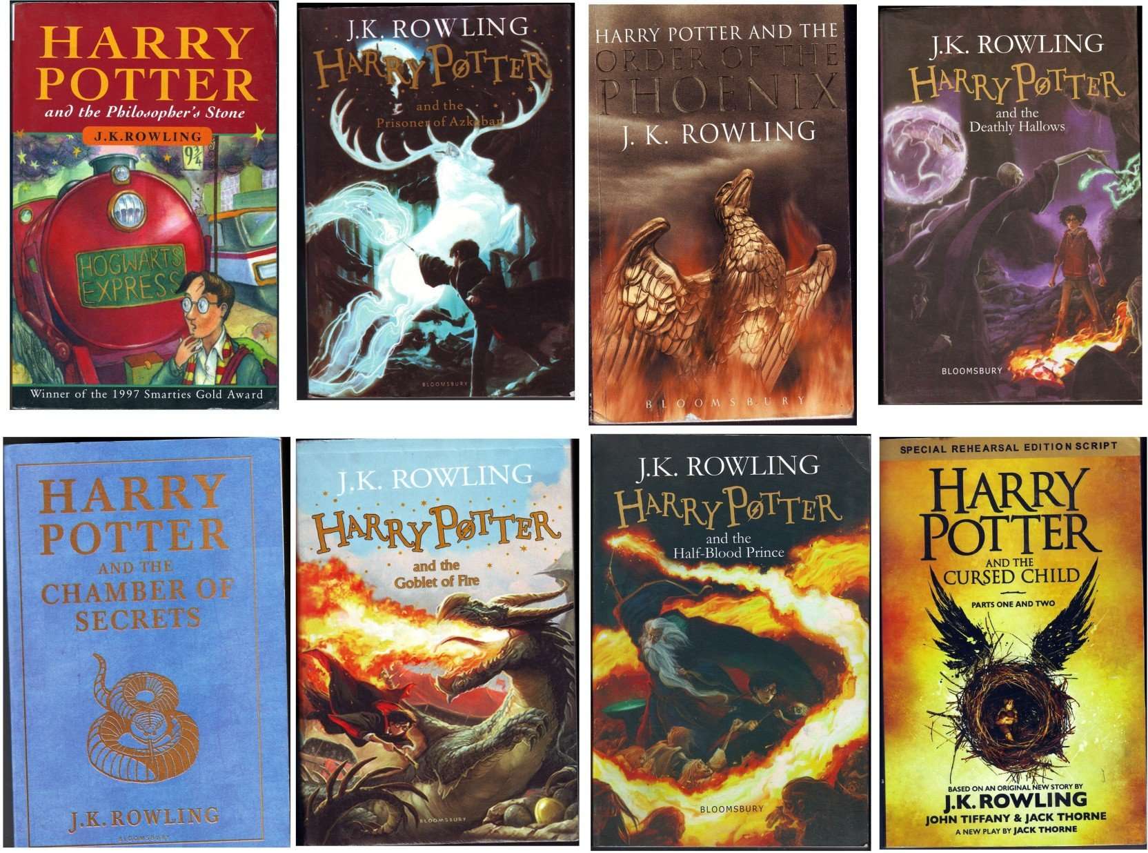 The 8 harry potter book J.K. Rowling infosuba.org