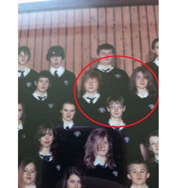 The " real life"  old school photo of Harry, Hermione and ...