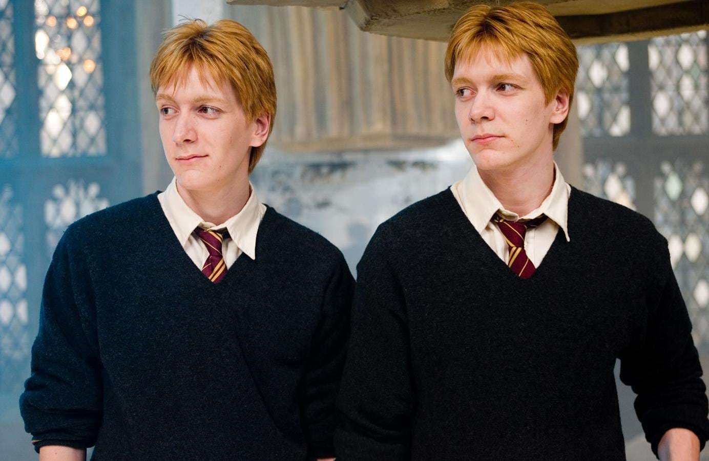 The Weasley twins from Harry Potter look so different without ginger ...